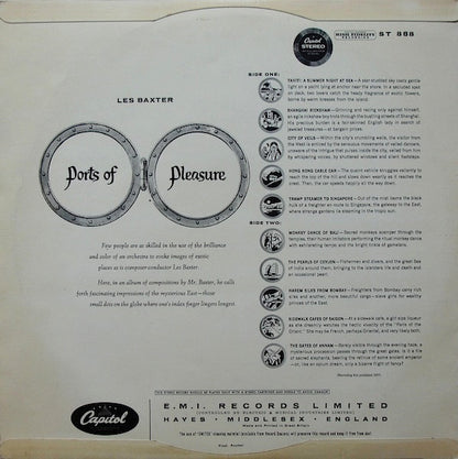 Les Baxter With His Les Baxter Chorus And Les Baxter & His Orchestra : Ports Of Pleasure (LP, Album)
