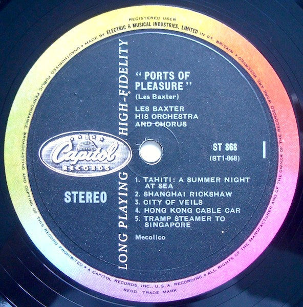Les Baxter With His Les Baxter Chorus And Les Baxter & His Orchestra : Ports Of Pleasure (LP, Album)