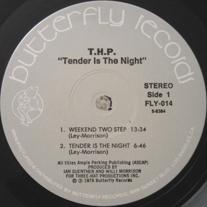 THP Orchestra : THP #2 - Tender Is The Night (LP, Album)