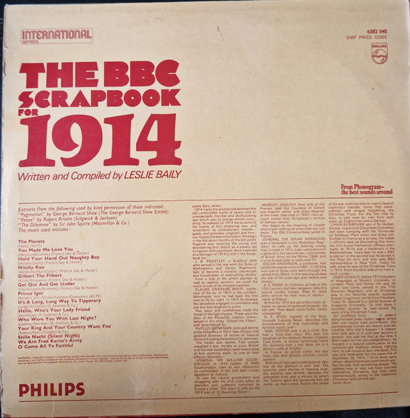 Various : BBC Scrapbook For 1914 (LP)