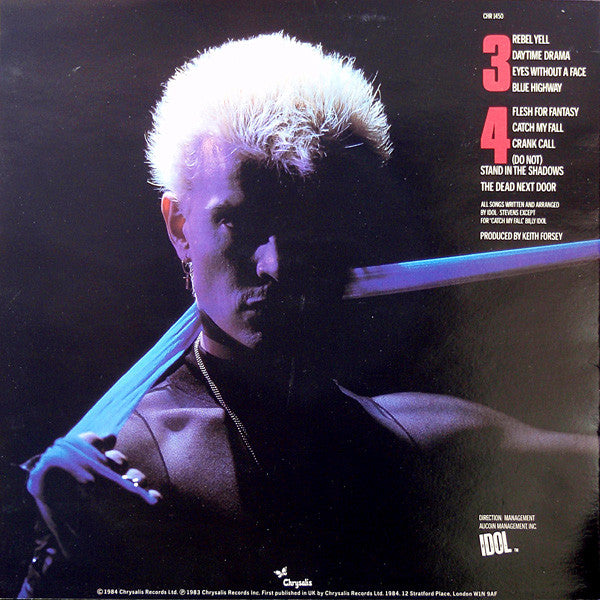 Billy Idol : Rebel Yell (LP, Album)