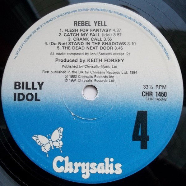 Billy Idol : Rebel Yell (LP, Album)