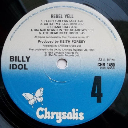 Billy Idol : Rebel Yell (LP, Album)