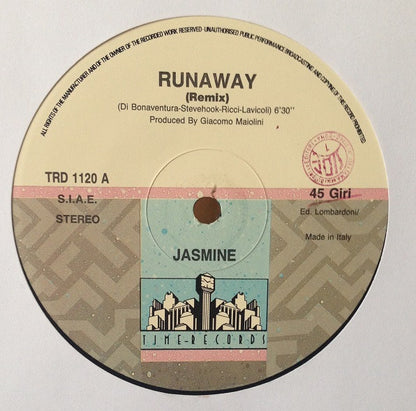 Jasmine (2) : Runaway (Remix) (12")