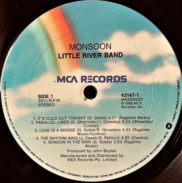 Little River Band : Monsoon (LP, Album)