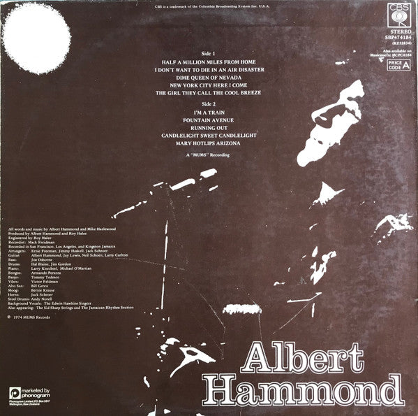 Albert Hammond : Albert Hammond (LP, Album)