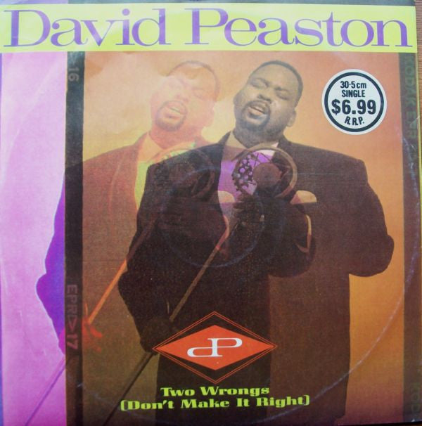 David Peaston : Two Wrongs (Don't Make It Right) (12", Single)