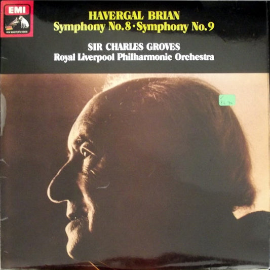 Havergal Brian / Sir Charles Groves / Royal Liverpool Philharmonic Orchestra : Symphony No. 8 • Symphony No. 9 (LP, Album, Quad, Ori)