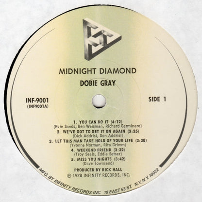 Dobie Gray : Midnight Diamond (LP, Album, Pin)