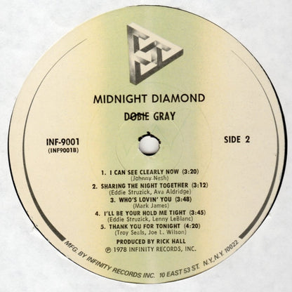 Dobie Gray : Midnight Diamond (LP, Album, Pin)