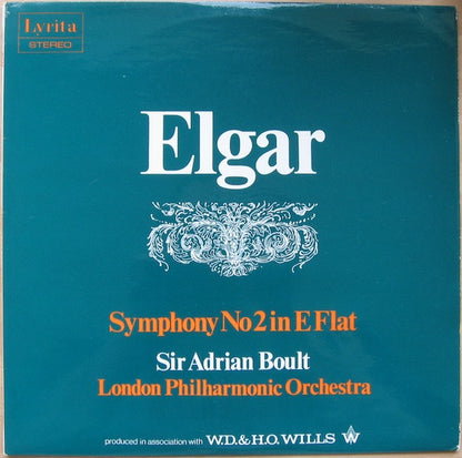 Elgar*, Sir Adrian Boult, London Philharmonic Orchestra : Symphony No 2 In E Flat (LP)