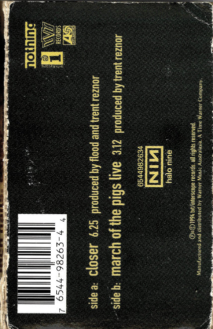Nine Inch Nails : Closer  (Cass, Single, Car)