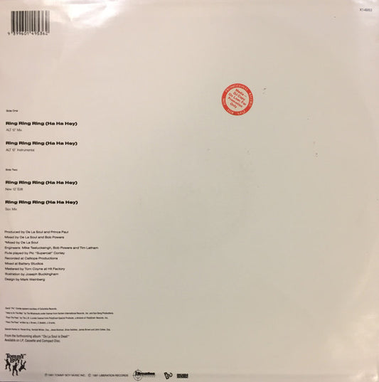 De La Soul : Ring Ring Ring (Ha Ha Hey) (12", Maxi)