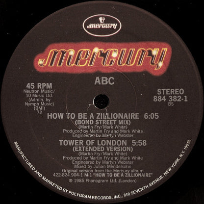 ABC : How To Be A... Zillionaire! (12", Single)