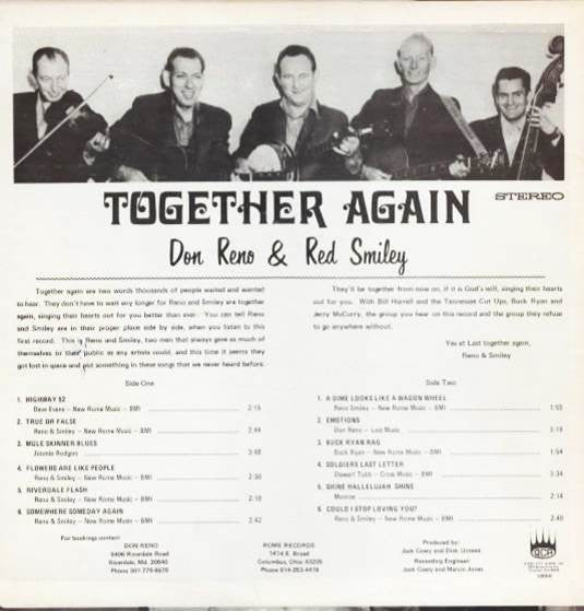 Don Reno & Red Smiley* : Together Again (LP, Album)