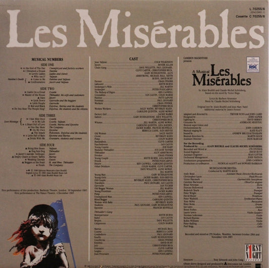 Alain Boublil And Claude-Michel Schönberg : Les Misérables (2xLP, Album, Gat)