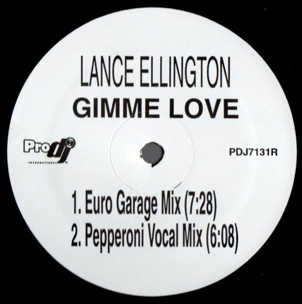 Lance Ellington / Maria Short : Gimme Love / Change The Way (12")