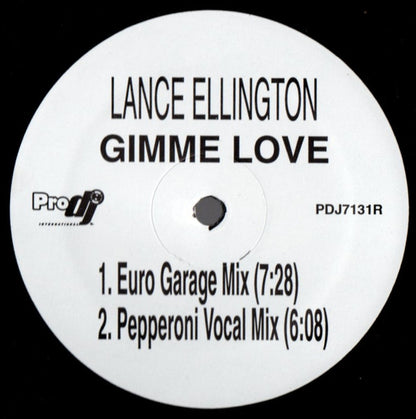 Lance Ellington / Maria Short : Gimme Love / Change The Way (12")