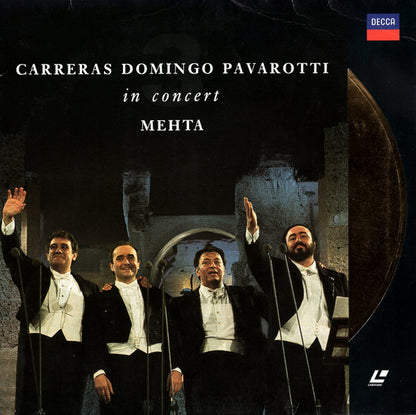 José Carreras, Placido Domingo, Luciano Pavarotti, Zubin Mehta : In Concert (Laserdisc, 12", Album, PAL)