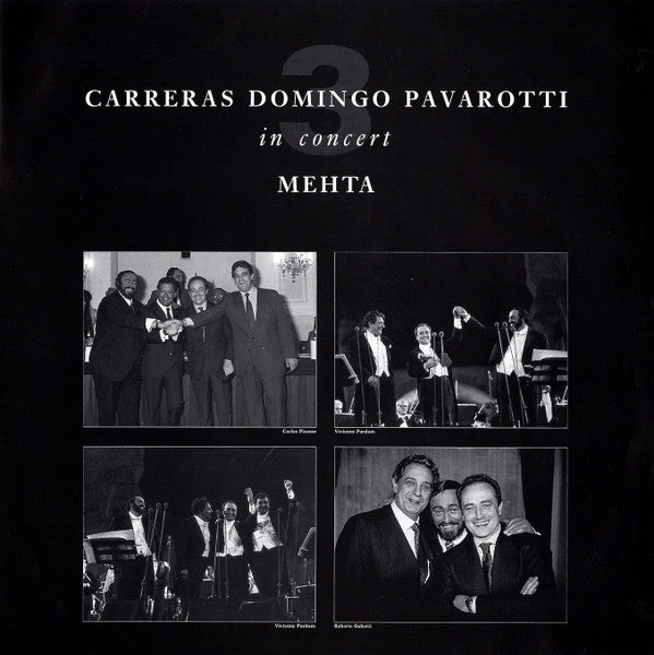 José Carreras, Placido Domingo, Luciano Pavarotti, Zubin Mehta : In Concert (Laserdisc, 12", Album, PAL)