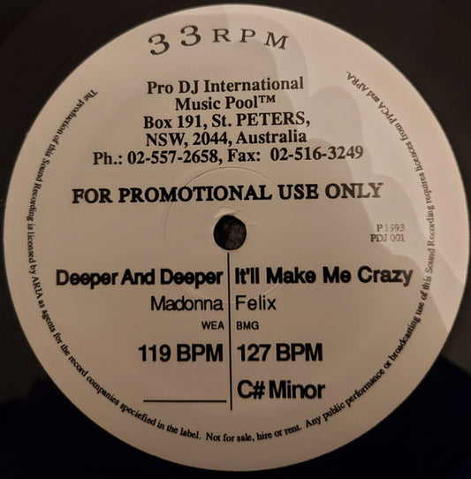 Various : Pro DJ International Issue 1 (12", Comp, Promo)
