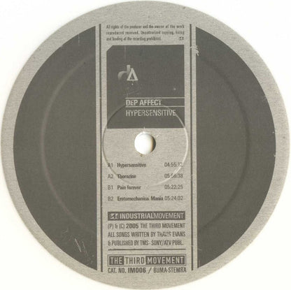 Dep Affect : Hypersensitive (12", Whi)