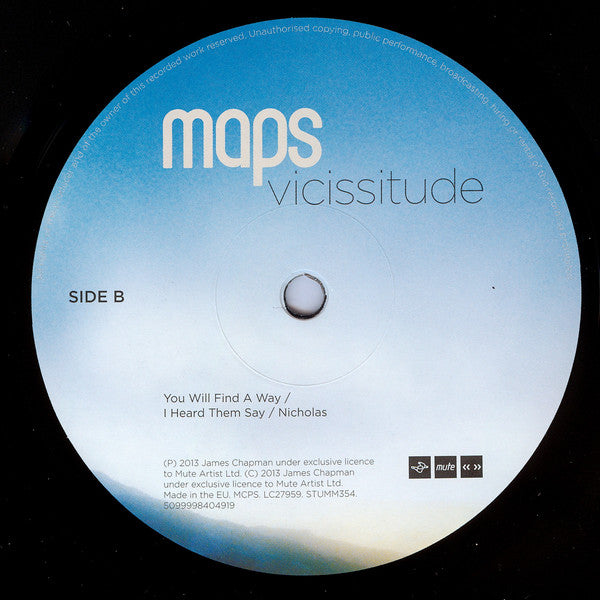 Maps : Vicissitude (2xLP, Album + CD, Album)