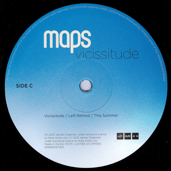 Maps : Vicissitude (2xLP, Album + CD, Album)