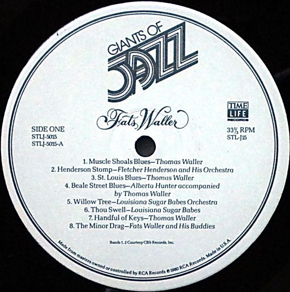 Fats Waller : Giants Of Jazz: Fats Waller (3xLP, Comp + Box)