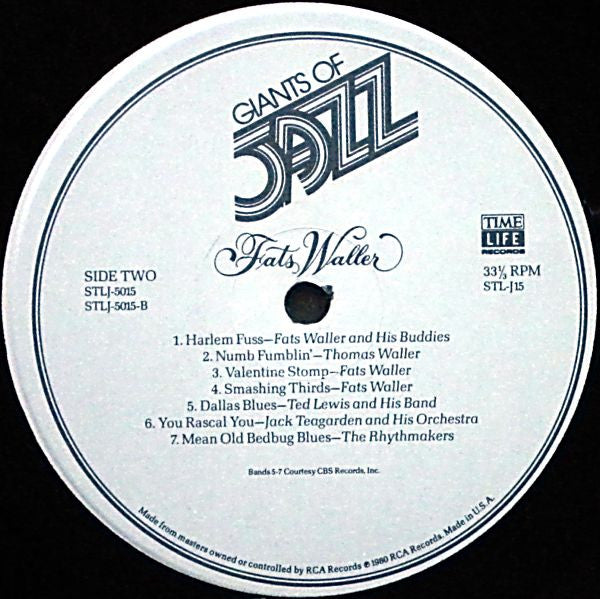 Fats Waller : Giants Of Jazz: Fats Waller (3xLP, Comp + Box)