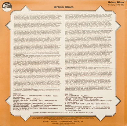 Various : Urban Blues (LP, Comp)