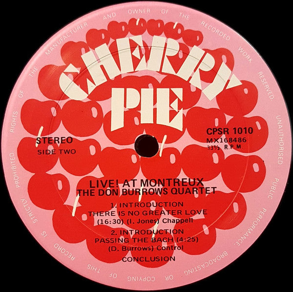 The Don Burrows Quartet : Live! At Montreux (LP, Album, Box)