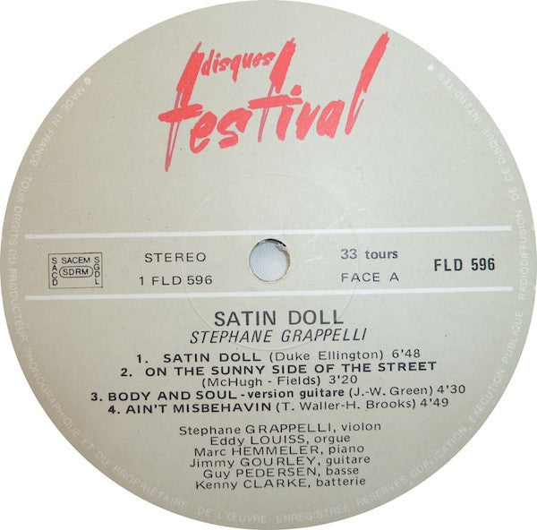 Stéphane Grappelli : Satin Doll (2xLP, Album)