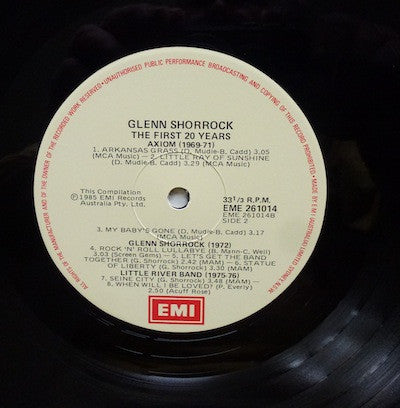 Glenn Shorrock : The First 20 Years (2xLP, Comp, Gat)