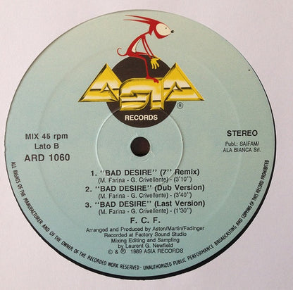 F.C.F. : Bad Desire (12")