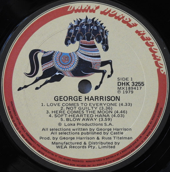 George Harrison : George Harrison (LP, Album)