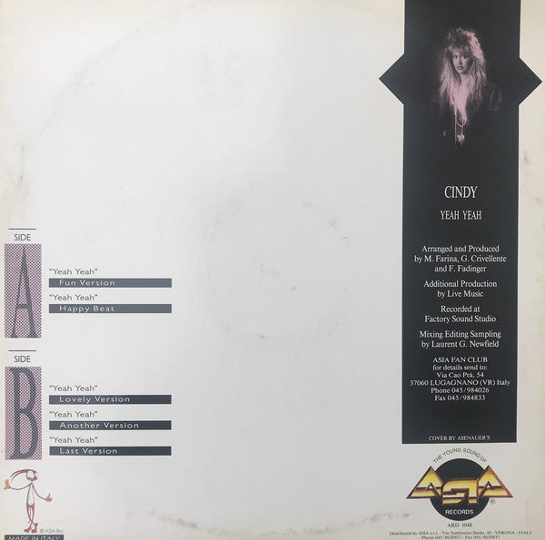Cindy (2) : Yeah Yeah (12")