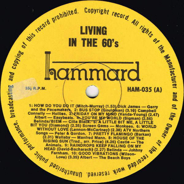 Various : Living In The 60's (LP, Comp)