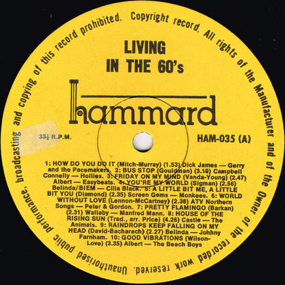 Various : Living In The 60's (LP, Comp)