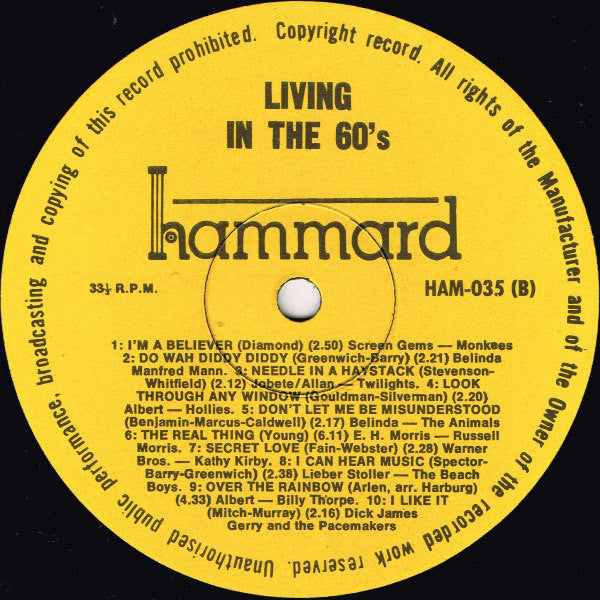 Various : Living In The 60's (LP, Comp)