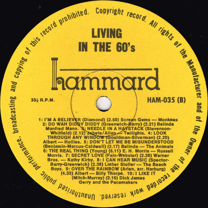 Various : Living In The 60's (LP, Comp)