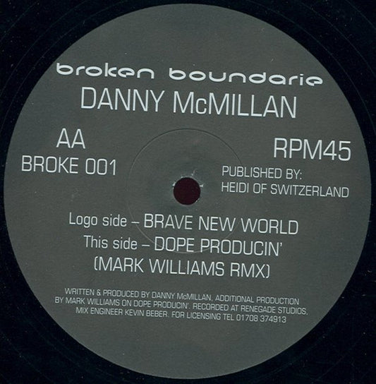 Danny McMillan : Brave New World (12")