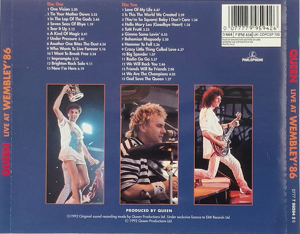Queen : Live At Wembley '86 (2xCD, Album, Fat)