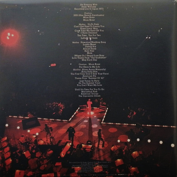 Andy Williams : An Evening With Andy Williams - Recorded Live In Japan 1973 (2xLP, Album, Quad, Gat)