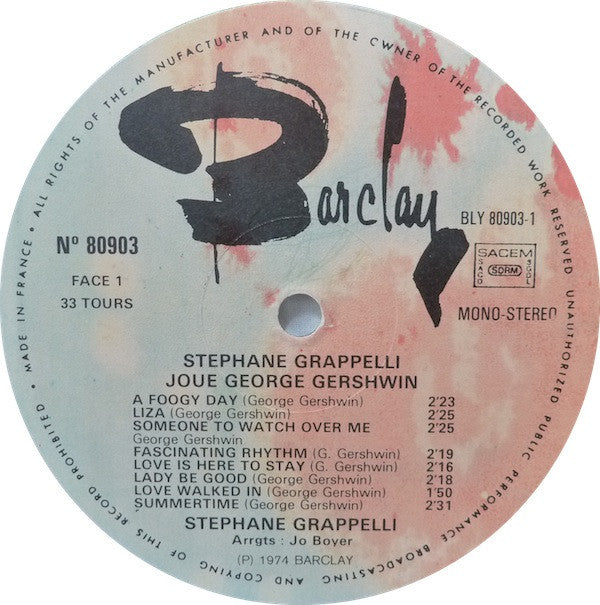 Stéphane Grappelli : Stéphane Grappelli Joue George Gershwin Et Cole Porter (2xLP, Comp)