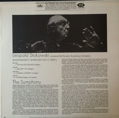 Dmitri Shostakovich : Leopold Stokowski Conducting The Houston Symphony Orchestra : Symphony No.11 (1905) (2xLP, RE)