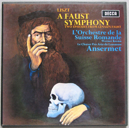Liszt* - L'Orchestre De La Suisse Romande, Werner Krenn, Le Chœur Pro Arte De Lausanne*, Ansermet* : A Faust Symphony - Two Episodes From Lenau's Faust (2xLP + Box)