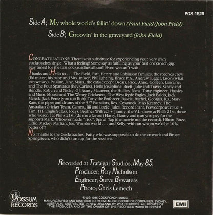 The Cockroaches : My Whole World's Falling Down (7", Single)