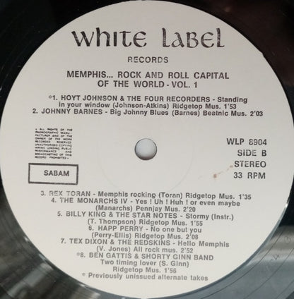 Various : Memphis... Rock And Roll Capital Of The World Vol. 1 (LP, Comp)