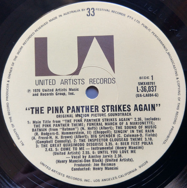 Henry Mancini : The Pink Panther Strikes Again (LP, Album)